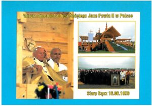 STARY SĄCZ - JAN PAWEŁ II PODRÓŻ APOSTOLSKA 1999 ROK. POCZTÓWKA WIELOWIDOKOWA LATA 2000 WYD. GRANICZKOWSKA