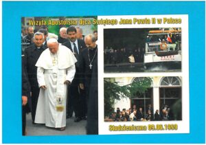 STUDZIENICZNA - JAN PAWEŁ II PODRÓŻ APOSTOLSKA 1999 ROK. POCZTÓWKA WIELOWIDOKOWA LATA 2000 WYD. GRANICZKOWSKA