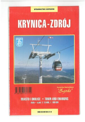 KRYNICA ZDRÓJ PLAN MIASTA I OKOLICY MAPA TURYSTYCZNA