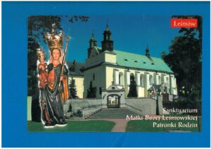 SANKTUARIUM MATKI BOŻEJ LEŚNIOWEJ POCZTÓWKA LATA 2000