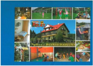 TYLICZ BESKID SĄDECKI POCZTÓWKA WIELOWIDOKOWA LATA 2000