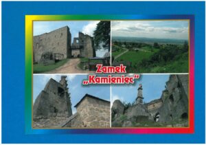 ZAMEK KAMIENIEC POCZTÓWKA LATA 2000